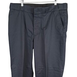 Elbeco Mens Navy Blue Uniform Trousers Flat Front Duty Pants 40 Regular